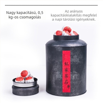 Teásdoboz, kör alakú fémdoboz, 0,5 kg, modell 9150