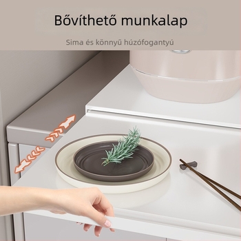 Konyhai pultteljes teleszkópos tároló – Edények és fazékok rendezője, Többfunkciós, Kinyitható munkapult, Teherbíró