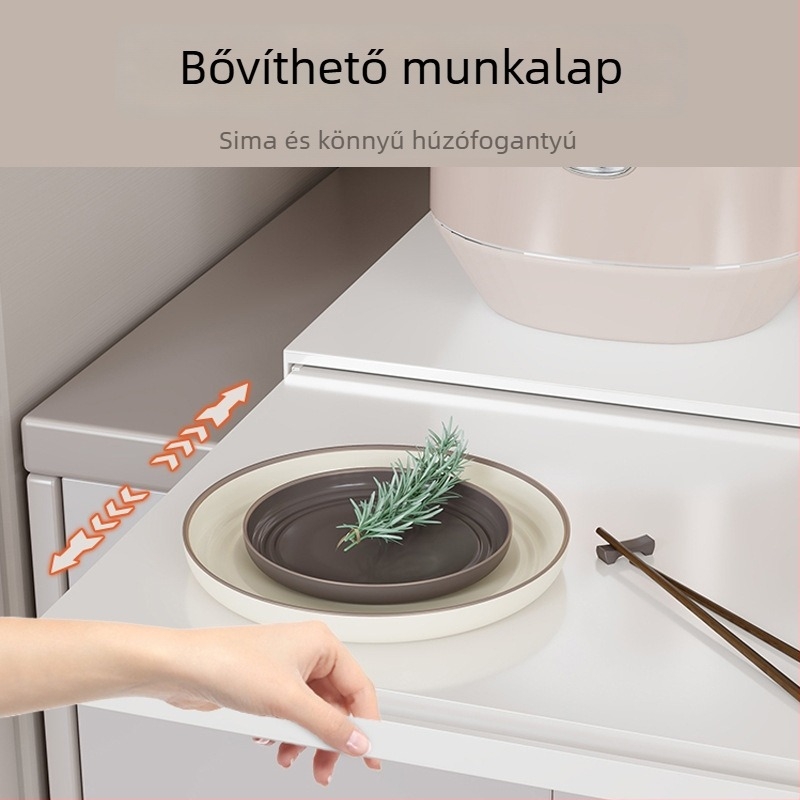 Konyhai pultteljes teleszkópos tároló – Edények és fazékok rendezője, Többfunkciós, Kinyitható munkapult, Teherbíró