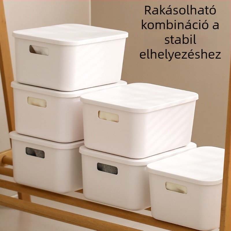 FaSoLa asztali tároló doboz fedéllel, téglalap alakú rendező a konyhának és a nappalinak