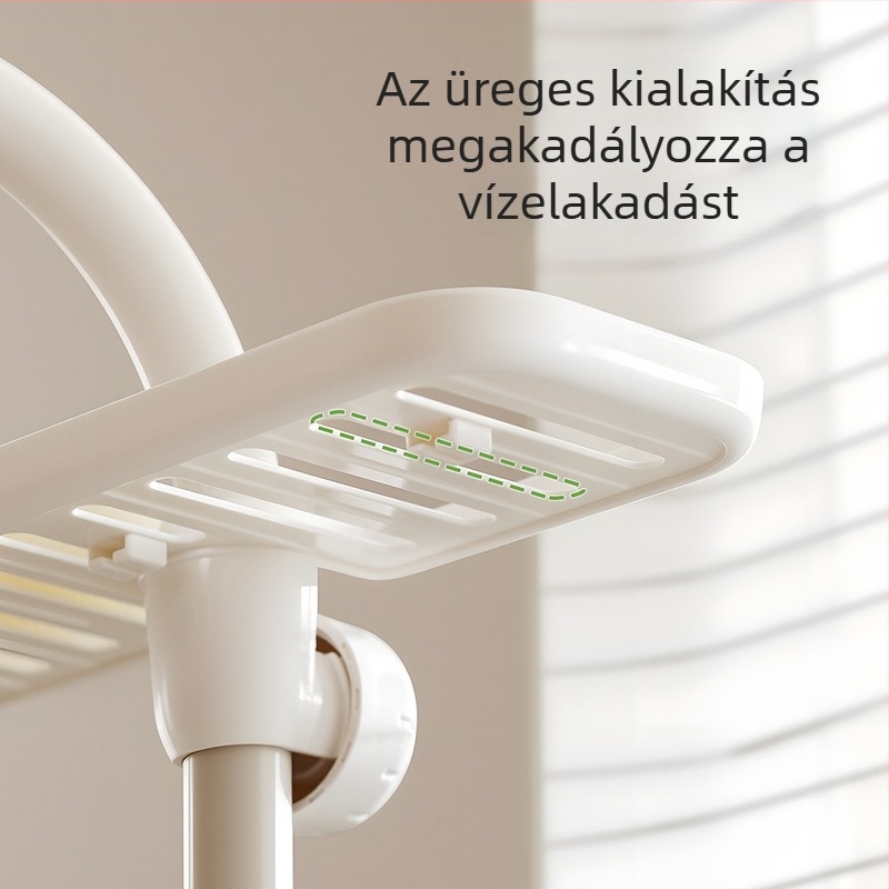 FaSoLa Konyhai Mosogató Leeresztő Polc – Fúrás Nélküli Csaptele Tárhely és Kendő Szervező