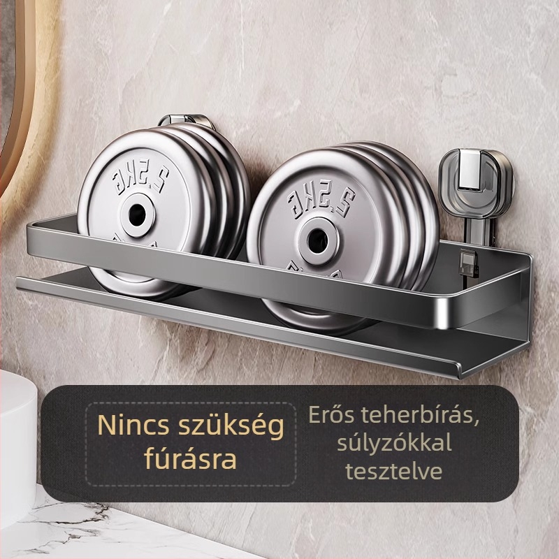 Konyhai falra szerelhető vákuumos tároló fűszerekhez, fúrás nélkül