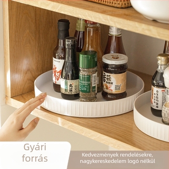 Forgó konyhai fűszertartó, asztali tároló
