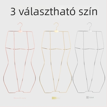 Csúszásmentes fürdőruha- és fehérnemű akasztó, vastag vasból készített bikinihez és fürdőruhához