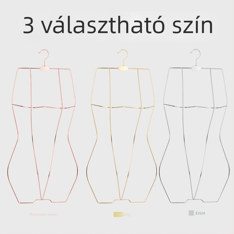 Csúszásmentes fürdőruha- és fehérnemű akasztó, vastag vasból készített bikinihez és fürdőruhához
