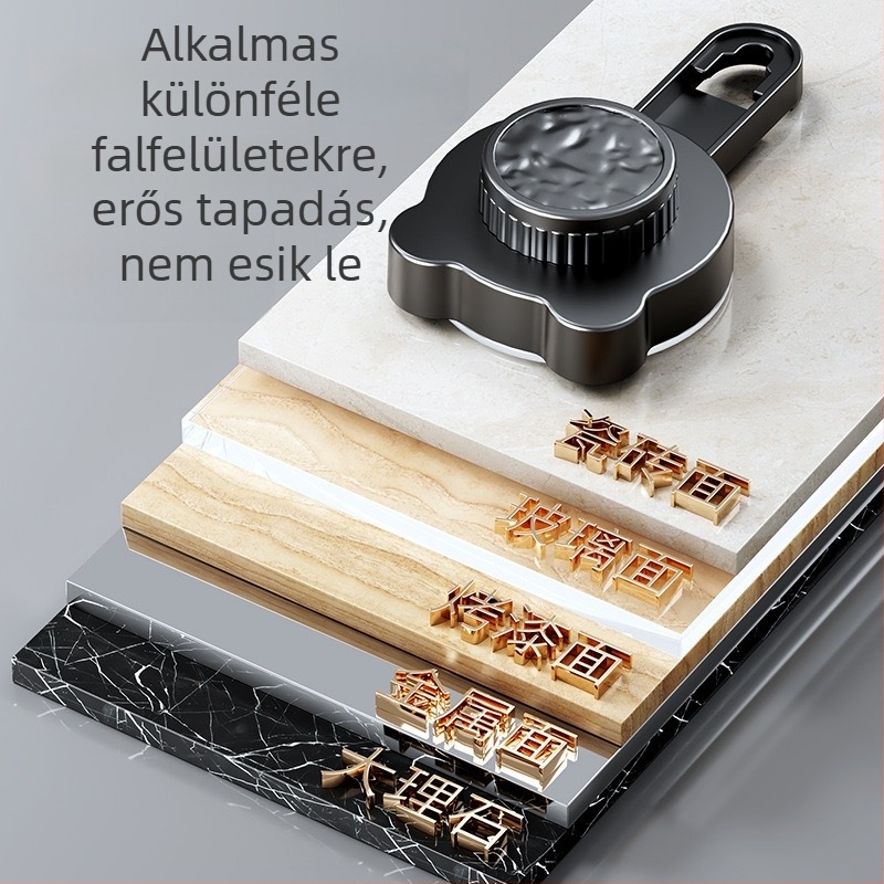 Fali polc vákuumos rögzítéssel, fúrás nélkül, fürdőszobába és a konyhába