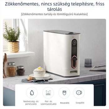 MR2090 Kerámia rizstároló tartály, 12 kg, zárható, nedvesség- és kártevőálló