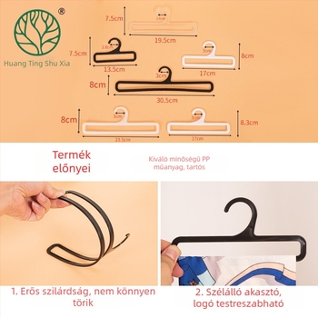 Műanyag sál-állvány téglalap alakú textil kiállító állvány