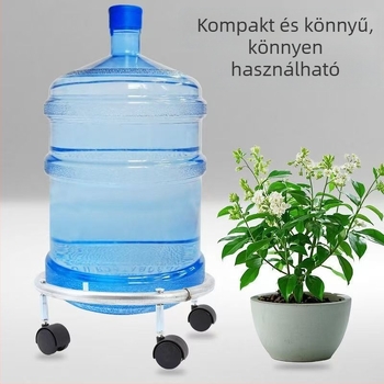 Konyhai gáztartó hordozható állvány vastított alap és görgős tálcával