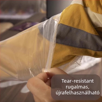 Egyszer használatos kesztyűk otthoni és konyhai használatra, hosszú mandzsettás, vízálló