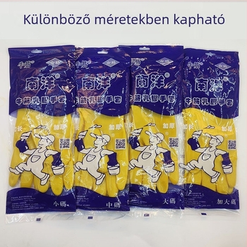 Nanyang vastag latex kesztyűk háztartási használatra – Tartósak és vízállóak konyhai tisztításra és mosogatásra