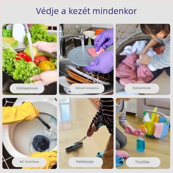 Nanyang vastag latex kesztyűk háztartási használatra – Tartósak és vízállóak konyhai tisztításra és mosogatásra