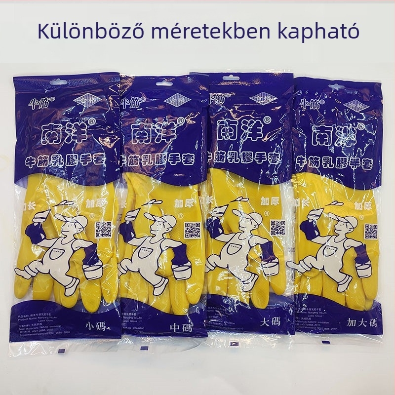 Nanyang vastag latex kesztyűk háztartási használatra – Tartósak és vízállóak konyhai tisztításra és mosogatásra