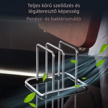 Rozsdamentes acél konyhai vágódeszka tartó – multifunkcionális rendező a munkalaphoz, fedők és csöpögtetés tárolására
