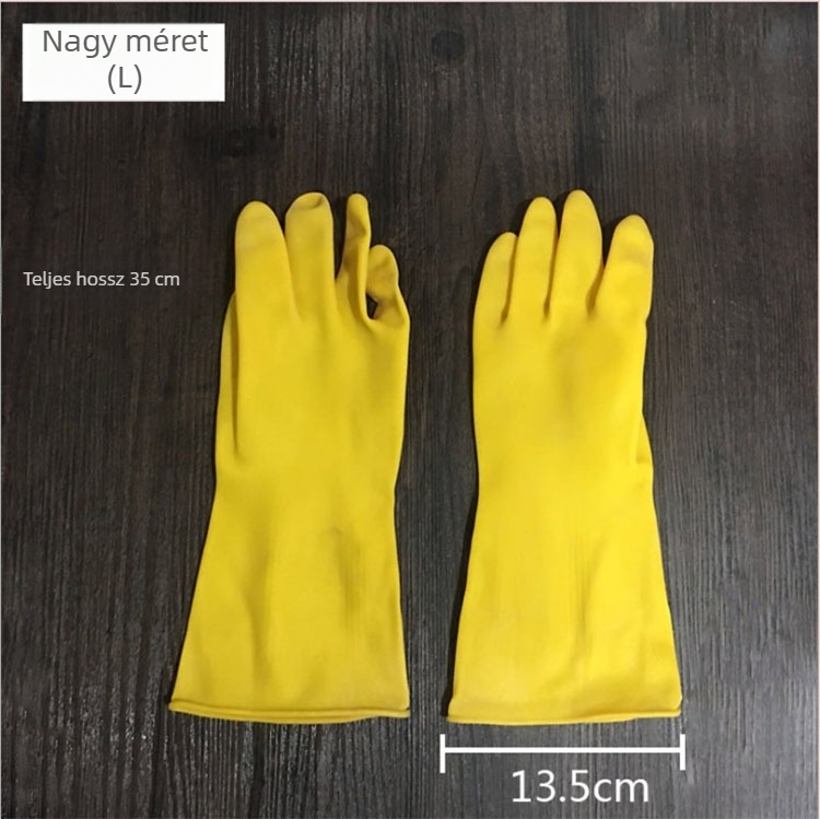 Egyszer használatos latex kesztyűk mosogatáshoz, olajálló, vastagított latex