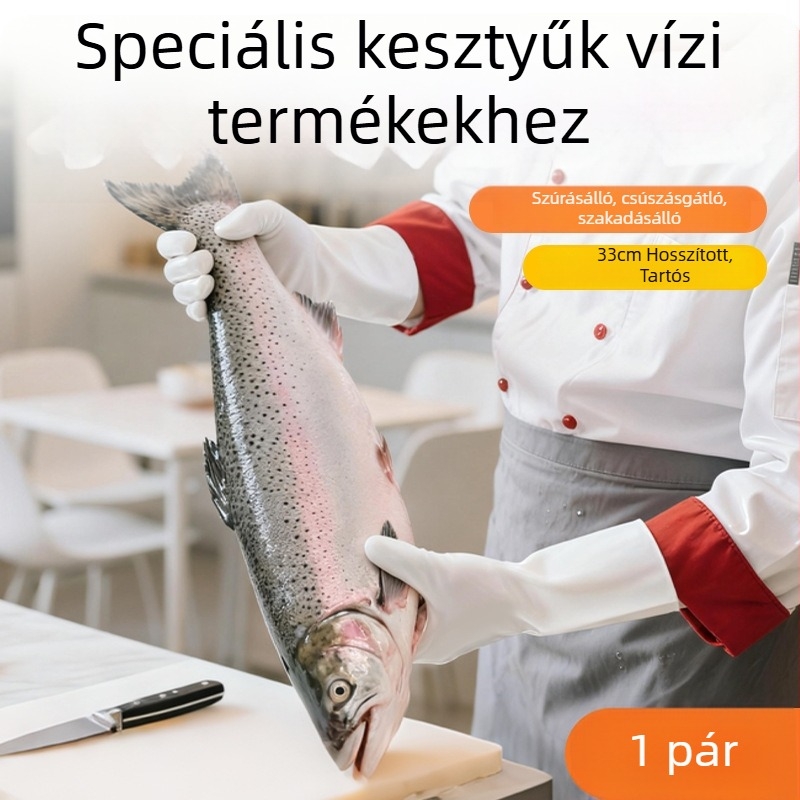 Xingyu nitril kesztyűk mosogatáshoz, vízállóak, olajállóak, csúszásmentesek, szakadás- és perforációállóak, élelmiszerbiztonságos