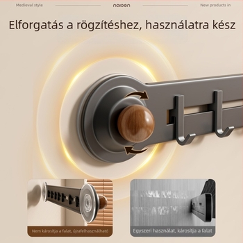 Konyhai falra szerelhető vákuumos tartó spatulákhoz, kanalakhoz és vágódeszkákhoz — fúrás nélkül, helytakarékos, többfunkciós