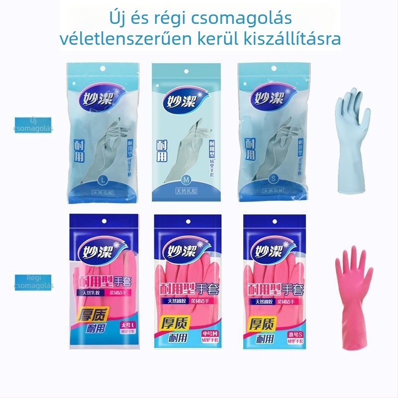 Konyhai latex kesztyű velúr bélésével, téli időszakra – zöldségek mosására és edények mosogatására