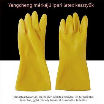 Yangcheng megerősített latex kesztyűk, tartósak és vízállóak, konyhai mosogatáshoz és háztartási tisztításhoz