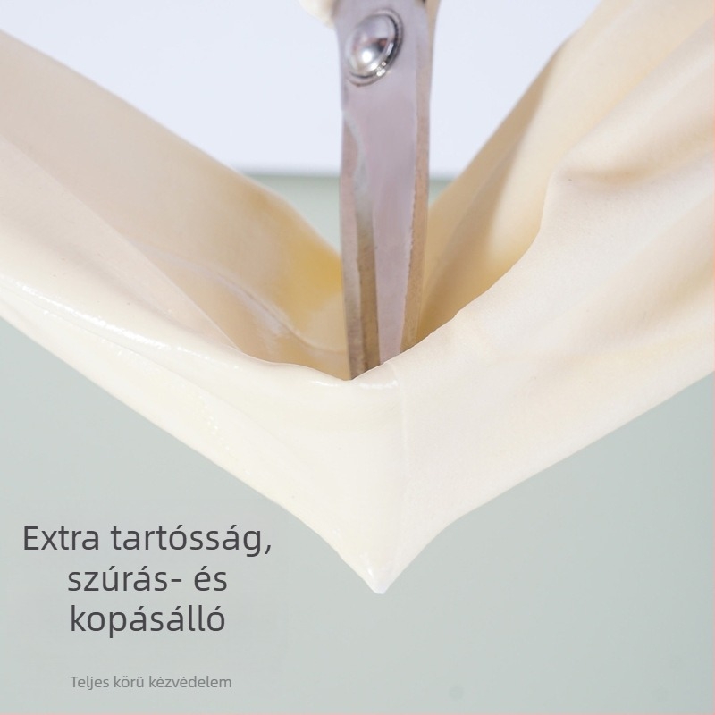 Egyszínű PVC kesztyű fleece béléssel, mosogatáshoz és háztartási tisztításhoz, téli vízálló kesztyű