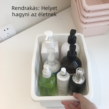 Sokbi elülső nyílású tárolóedény otthonra – nappali és hálószoba számára, nassolnivalók, játékok és egyéb holmik számára, vastagodott kivitele