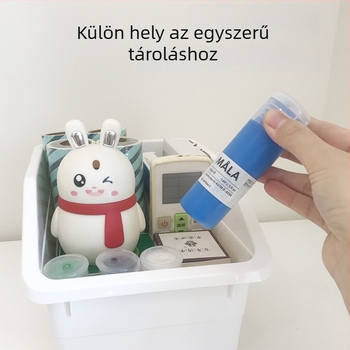 Sokbi elülső nyílású tárolóedény otthonra – nappali és hálószoba számára, nassolnivalók, játékok és egyéb holmik számára, vastagodott kivitele