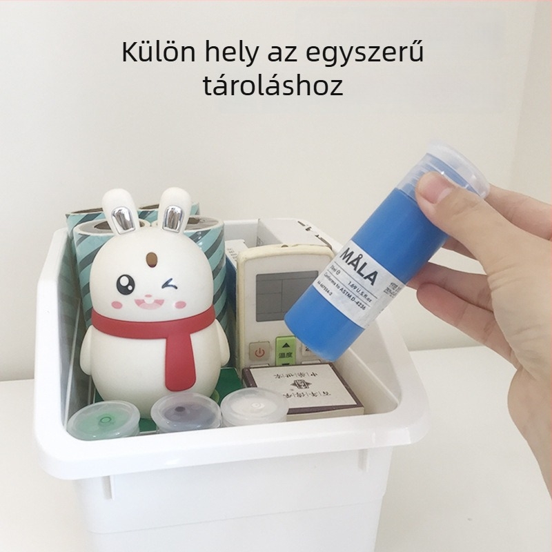 Sokbi elülső nyílású tárolóedény otthonra – nappali és hálószoba számára, nassolnivalók, játékok és egyéb holmik számára, vastagodott kivitele