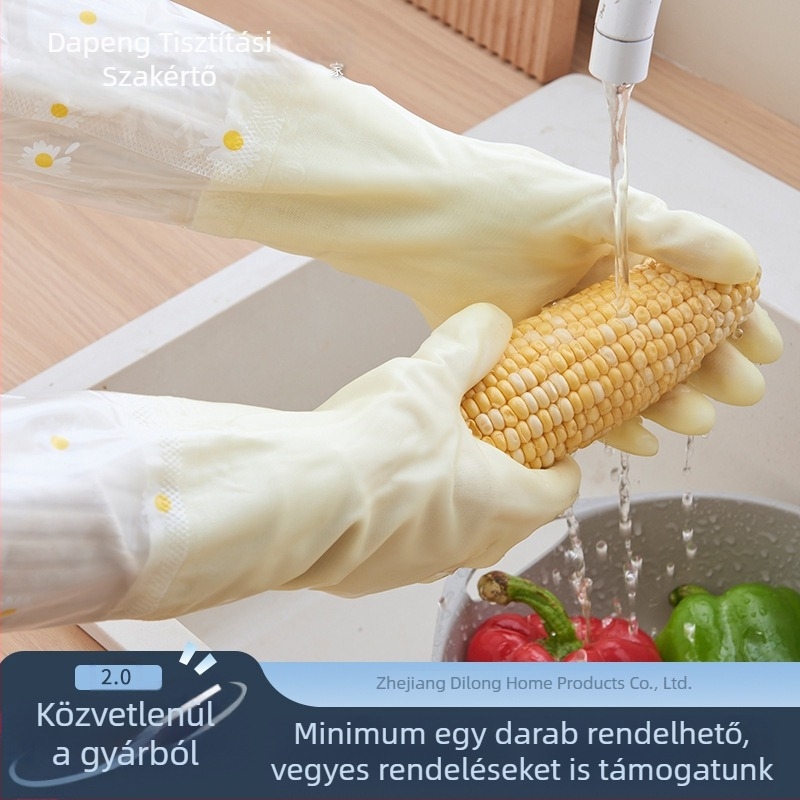 Szigetelt konyhai kesztyűk mosogatáshoz – Tartós háztartási gumikesztyűk