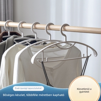 Műanyag ruhafogas, anti-slip, széles vállú, többfunkciós