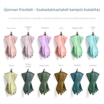 32 cm latex háztartási kesztyű, normál kialakítású, mosogatáshoz és tisztításhoz, konyhai kesztyű