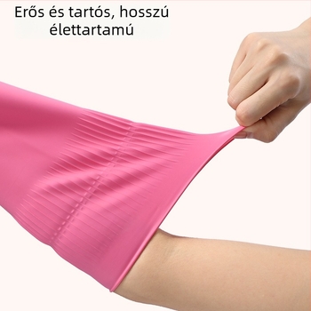 FaSoLa latex háztartási kesztyűk, vastagított, tartós, csúszásmentes, kopásálló mosogatáshoz