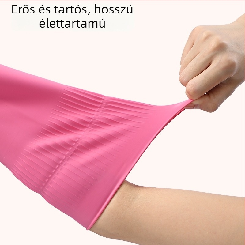 FaSoLa latex háztartási kesztyűk, vastagított, tartós, csúszásmentes, kopásálló mosogatáshoz
