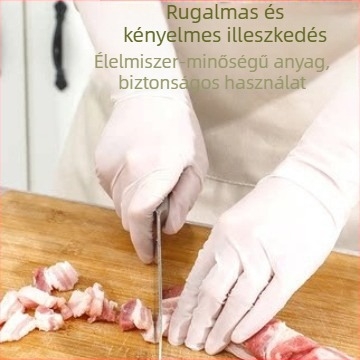 Egyszer használatos nitril kesztyűk, 12 hüvelyk, védő, olaj- és kopásálló a konyhai tisztításhoz, megvastagított nitril