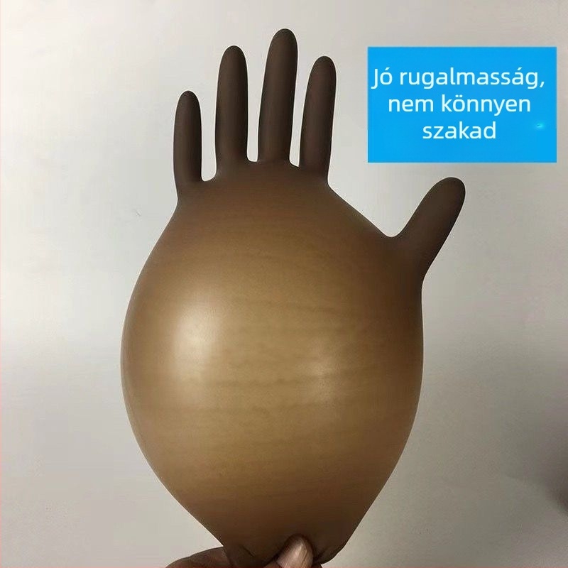 Egyszer használatos latex kesztyűk halak feldolgozásához, vízálló, nagy rugalmasságú, csúszásmentes, ultra vékony, hosszított csuklórész