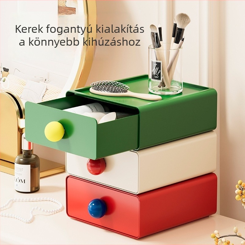 Dopamine íróasztali fiókos tároló doboz, többször összerakható, műanyag