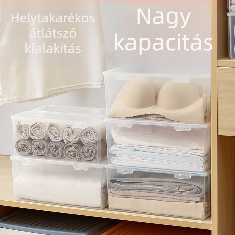 Többfunkciós átlátszó tároló doboz ruhákhoz, játékokhoz és egyéb kellékekhez — megerősített kivitel, extra nagy kapacitás ruhákhoz és könyvekhez