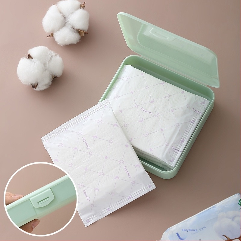 Női higiéniai betét tároló tasak, kompakt, hordozható, nagy kapacitású, minimalist dizájn
