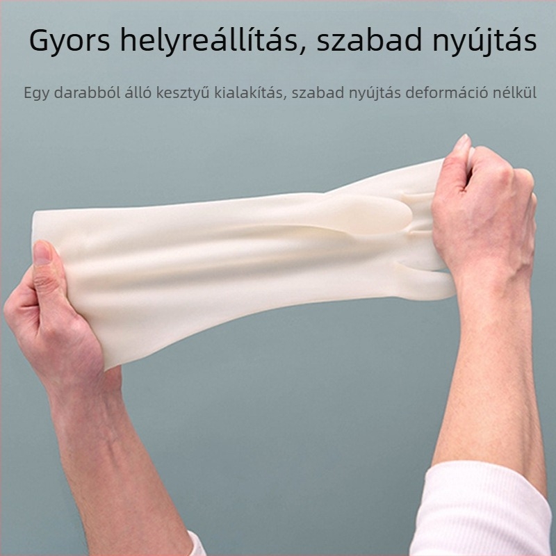 Nitril háztartási kesztyűk, 33 cm, élelmiszerbiztonsági minőség, vízálló, kopásálló, tartós