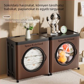 Nagy kapacitású összecsukható tároló doboz felnyitható fedéllel, ruhákhoz, játékokhoz és takarókhoz.