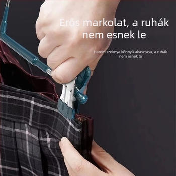 Áthelyezhető megvastagodott nadrágcsipesz gardróbhoz, erős fogás, nyom nélkül