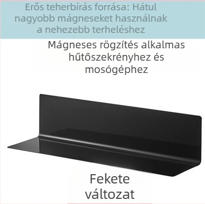 Hűtőszekrény mágneses falra szerelhető tároló, 40 cm, ultra keskeny, többszintű, mágneses rögzítés