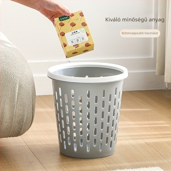 Gyűrű alakú, lyukacsos hulladékgyűjtő fedél nélküli, műanyag, otthoni használatra (8 L)