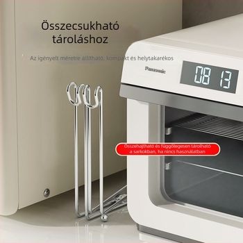 304 rozsdamentes acélból készült összecsukható szemetes tartó a konyhapulton