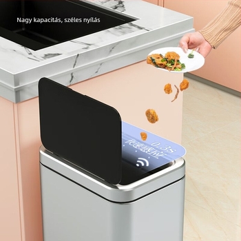 Mayflower intelligens szenzoros kuka fedéllel, rozsdamentes acélból, indukciós nyitás-zárás, kapacitás 4 L alatt, otthon, konyha, nappali és iroda számára