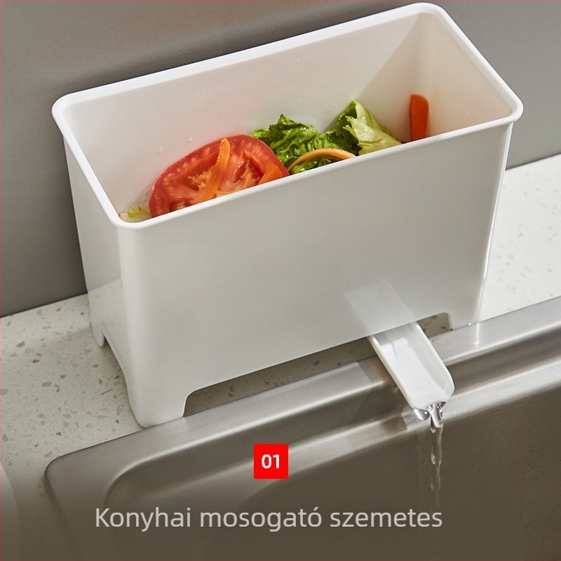 Konyhai mosogató melletti lefolyókosár ételmaradékok és levesmaradékok gyűjtésére