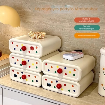 Dopamine asztali kozmetikai fiókos doboz — modern műanyag tároló otthonra és kollégiumba
