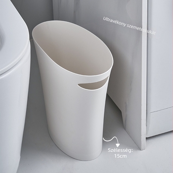Japán stílusú rendkívül keskeny szemetes háztartási használatra, minimalist dizájn, fedél nélküli, 8 L