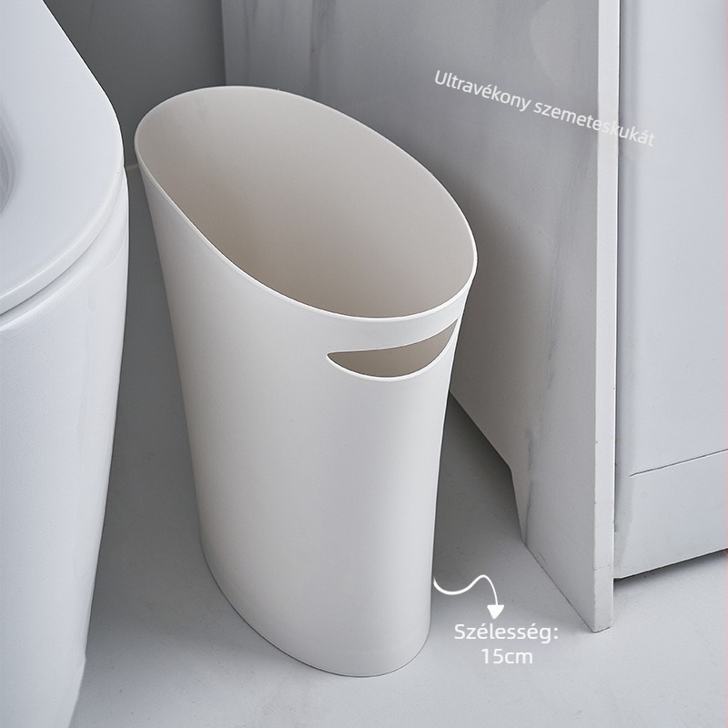Japán stílusú rendkívül keskeny szemetes háztartási használatra, minimalist dizájn, fedél nélküli, 8 L