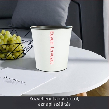 Kreatív asztali szemetes, hordó alakú papírkosár otthoni használatra, kapacitás 4 L alatt