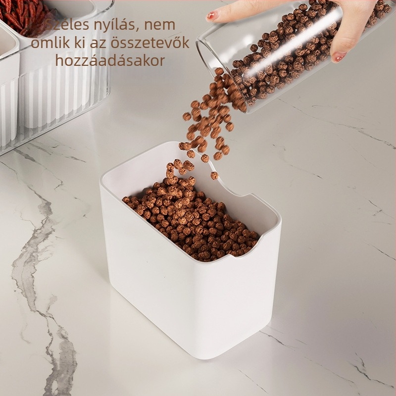 Konyhai fűszertartó doboz rekeszekkel, szárított chili, bors, csillagánizs és fahéj tárolásához